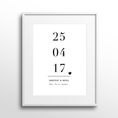 Load image into Gallery viewer, Personalized Date Wall Journals Matte Paper White Frame With Mount
