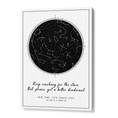 Load image into Gallery viewer, Custom Star Map - Black - Modern Wall Journals Canvas Gallery Wrap
