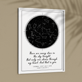 Load image into Gallery viewer, Custom Star Map - Black - Modern Wall Journals  
