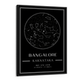 Load image into Gallery viewer, Custom Star Map - Black - Classic Wall Journals Matte Paper Black Frame
