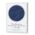 Load image into Gallery viewer, Custom Star Map - Navy Blue - Modern Wall Journals Canvas Gallery Wrap
