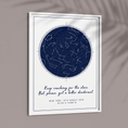 Load image into Gallery viewer, Custom Star Map - Navy Blue - Modern Wall Journals  

