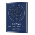 Load image into Gallery viewer, Custom Star Map - Navy Blue - Classic Wall Journals Canvas Gallery Wrap
