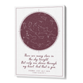 Load image into Gallery viewer, Custom Star Map - Burgundy - Modern Wall Journals Canvas Gallery Wrap
