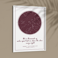 Load image into Gallery viewer, Custom Star Map - Burgundy - Modern Wall Journals  
