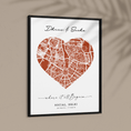 Load image into Gallery viewer, Map Art - Burnt Orange - Love Wall Journals  
