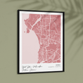Load image into Gallery viewer, Map Art - Baby Pink - Modern #1 Wall Journals  
