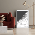 Load image into Gallery viewer, Map Art - White - Modern #1 Wall Journals  

