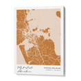 Load image into Gallery viewer, Map Art - Amber - Modern #1 Wall Journals Canvas Gallery Wrap
