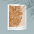 Load image into Gallery viewer, Map Art - Amber - Modern #1 Wall Journals  
