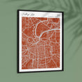 Load image into Gallery viewer, Map Art - Burnt Orange - Modern #2 Wall Journals  
