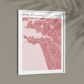 Load image into Gallery viewer, Map Art - Baby Pink - Modern #2 Wall Journals  
