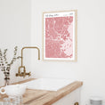 Load image into Gallery viewer, Map Art - Baby Pink - Modern #2 Wall Journals  
