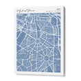 Load image into Gallery viewer, Map Art - Powder Blue - Modern #2 Wall Journals Canvas Gallery Wrap
