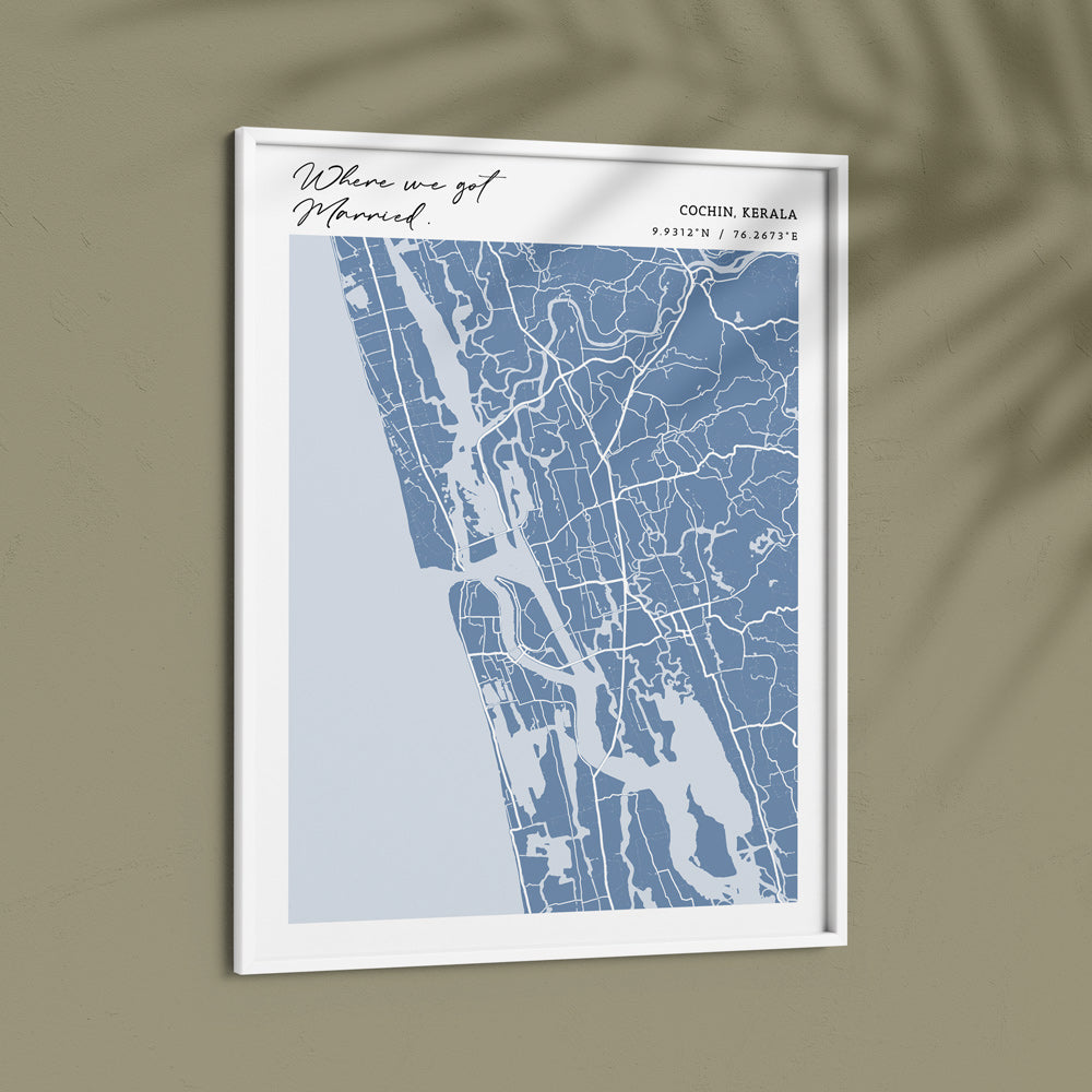Map Art - Powder Blue - Modern #2 Wall Journals  