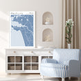 Load image into Gallery viewer, Map Art - Powder Blue - Modern #2 Wall Journals  
