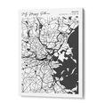 Load image into Gallery viewer, Map Art - White - Modern #2 Wall Journals Canvas Gallery Wrap
