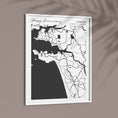 Load image into Gallery viewer, Map Art - White - Modern #2 Wall Journals  
