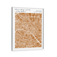 Load image into Gallery viewer, Map Art - Mustard - Modern #2 Wall Journals Matte Paper White Frame

