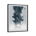 Load image into Gallery viewer, Map Art - Deep Blue - Classic Wall Journals Matte Paper Black Frame
