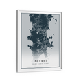 Load image into Gallery viewer, Map Art - Deep Blue - Classic Wall Journals Matte Paper White Frame
