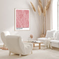 Load image into Gallery viewer, Map Art - Baby Pink - Pantone Wall Journals  
