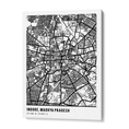 Load image into Gallery viewer, Map Art - White - Pantone Wall Journals Canvas Gallery Wrap
