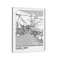 Load image into Gallery viewer, Map Art - White - Pantone Wall Journals Matte Paper White Frame
