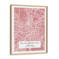Load image into Gallery viewer, Map Art - Baby Pink - The Executive Wall Journals Matte Paper Wooden Frame
