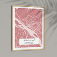 Load image into Gallery viewer, Map Art - Baby Pink - The Executive Wall Journals  
