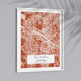 Load image into Gallery viewer, Map Art - Burnt Orange - The Executive Wall Journals  
