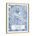 Load image into Gallery viewer, Map Art - Powder Blue - The Executive Wall Journals Matte Paper Wooden Frame
