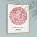 Load image into Gallery viewer, Map Art - Baby Pink - The Minimalist Wall Journals  
