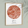 Load image into Gallery viewer, Map Art - Burnt Orange - The Minimalist Wall Journals  
