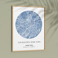 Load image into Gallery viewer, Map Art - Powder Blue - The Minimalist Wall Journals  
