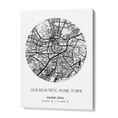 Load image into Gallery viewer, Map Art - White - The Minimalist Wall Journals Canvas Gallery Wrap
