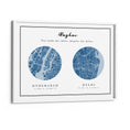 Load image into Gallery viewer, Dual Expression - Classic Blue (Pantone of the Year 2020) Wall Journals Matte Paper White Frame
