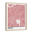 Load image into Gallery viewer, Map Art - Baby Pink - Pantone Wall Journals Matte Paper Wooden Frame
